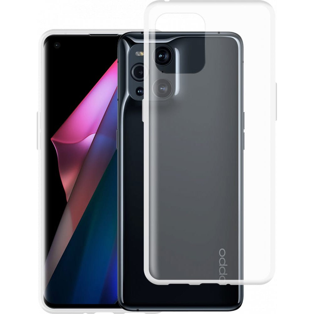 Hülle OPPO Find X3 Pro - Gummi Transparent Silikon Gel Simple Super Clear flexibel