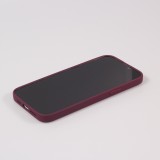 iPhone 13 Case Hülle - Soft-Shell silikon cover mit MagSafe und Kameraschutz - Bordeaux