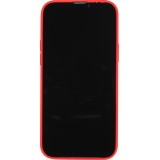 Housse iPhone 15 Pro Max - Coque en silicone souple avec MagSafe et protection pour caméra - Rouge
