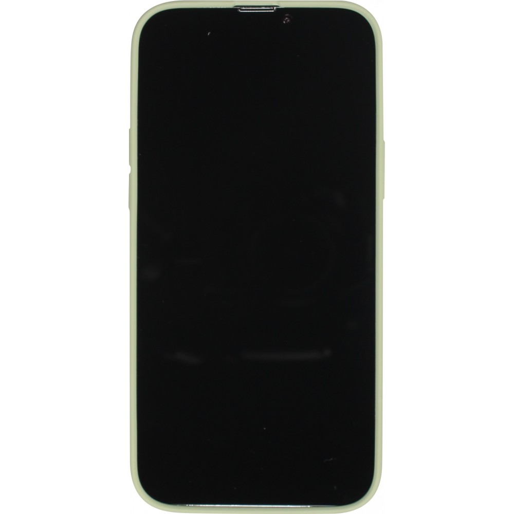 Housse iPhone 15 Pro Max - Coque en silicone souple avec MagSafe et protection pour caméra - Vert