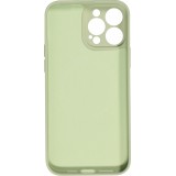Housse iPhone 15 Pro Max - Coque en silicone souple avec MagSafe et protection pour caméra - Vert