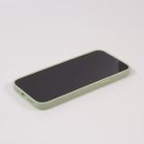 Housse iPhone 15 Pro Max - Coque en silicone souple avec MagSafe et protection pour caméra - Vert