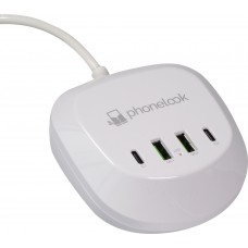 USB-A / USB-C Multi-Stecker Ladestation 40W PhoneLook - Weiss