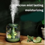 Luftbefeuchter 1000 ml Duftöl Diffusor inkl. LED Licht und transparenter Wassertank - Grün