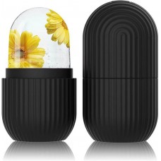 Ice Face Roller Gesichtsmassage Kryotherapie Silikon-Werkzeug Hautpflege und Massage - Schwarz
