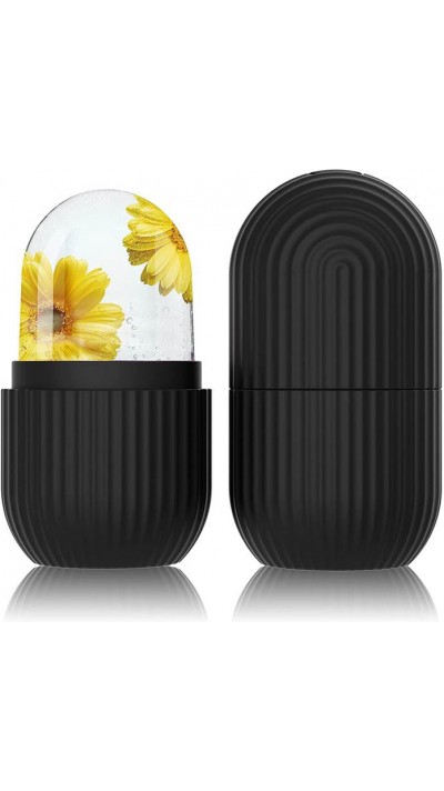 Ice Face Roller Gesichtsmassage Kryotherapie Silikon-Werkzeug Hautpflege und Massage - Schwarz
