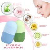 Ice Face Roller Gesichtsmassage Kryotherapie Silikon-Werkzeug Hautpflege und Massage - Schwarz