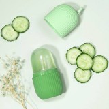 Ice Face Roller Gesichtsmassage Kryotherapie Silikon-Werkzeug Hautpflege und Massage - Grün