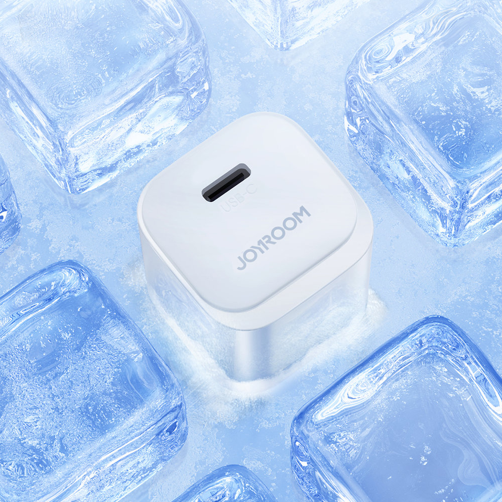 JOYROOM Mini chargeur USB-C 20W PowerDelivery fast charger + câble de charge USB-C vers Lightning - Blanc