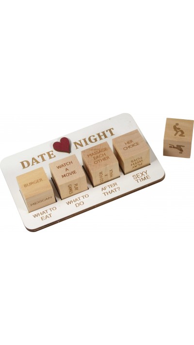 Holzwürfel Spiel für Date Night, amüsantes Päärchen Spiel Set für lustige, romantische und heisse Aktivitäten