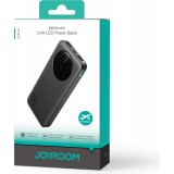 Joyroom Powerbank 3 en 1 avec capacit&eacute; de 10000mAh clean Design 2x USB-A 2.4 & 1x USB-C (In+Out) - Noir