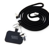Karl Lagerfeld abnehmbares und verstellbares Lanyard mit Metallanhänger von Karl - Schwarz