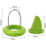 Kiwi découpeur & Extracteur de fruits - Outil de cuisine pour kiwis - Vert