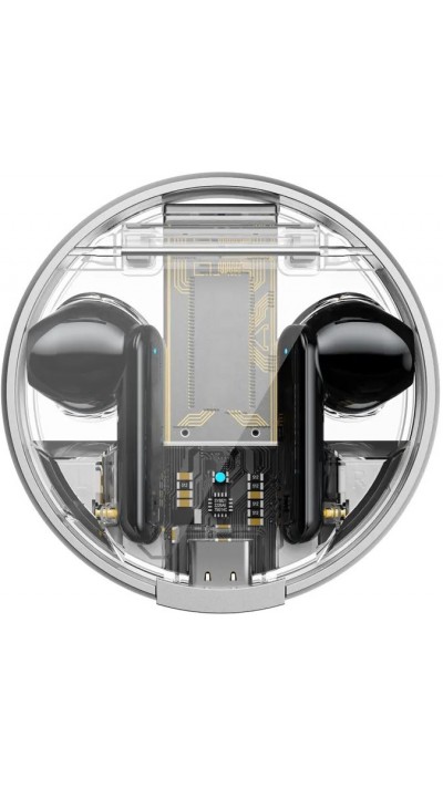 Lenovo LP8 Pro Kabellose Bluetooth Kopfhörer In-Ear BT 5.2 inkl. Transparentes Ladeetui - Schwarz