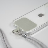 Lacet accessoire universel adaptateur pour coques de smartphone collier élégant - Gris clair