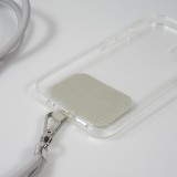 Lacet accessoire universel adaptateur pour coques de smartphone collier élégant - Gris clair