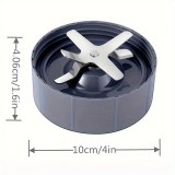 Universelle Ersatzklingen für Nutribullet Smoothie Maker Mixer mit 6 scharfen Klingen - Grau