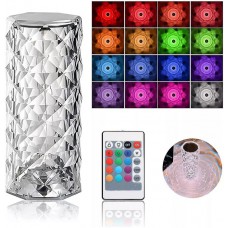 Tragbare kabellose Touch-Stimmungslampe mit Kristalleffekt Mehrfarbige LEDs 16 Farben - Grosse Version (21,5 cm)