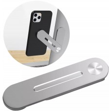 Laptop/Display Extension Magnetischer Smartphone Halter-arm Aluminium - Silber
