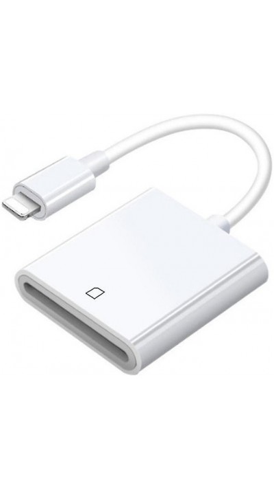 SD-Speicherkartenleser auf Lightning / iPhone-Adapter - Weiss