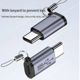 Lightning vers USB-C - Adaptateur de charge de haute qualité Connecteur Transfert de données 480Mbps Aluminium