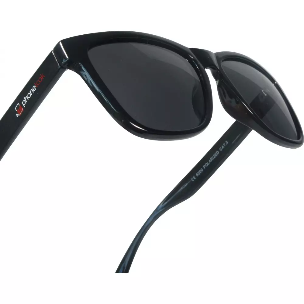 UV400 Sonnenbrillen mit Kunststoffrahmen PhoneLook - Schwarz