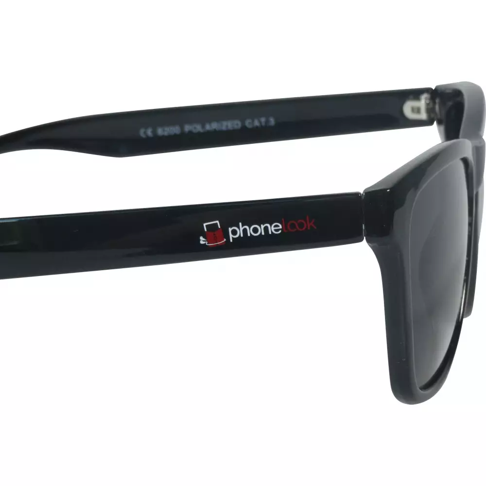 UV400 Sonnenbrillen mit Kunststoffrahmen PhoneLook - Schwarz