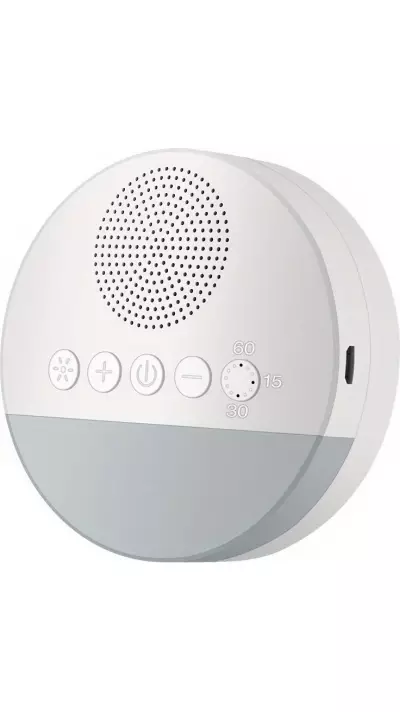Machine à bruit blanc apaisant avec veilleuse LED intégrée pour sommeil apaisé bébé, enfant et adulte