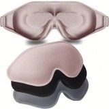 3D-geformte, verstellbare Schlafmaske für die Augen Unisex ideal zum Schlafen - Schwarz