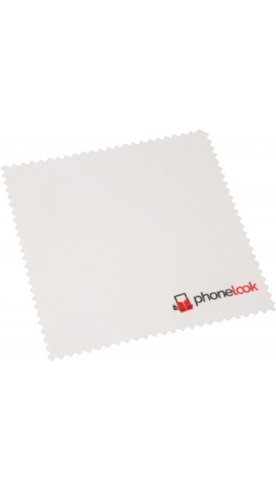 Mini-Mikrofasertuch (200g/m2 - 10 x 10 cm) zum Reinigen Bildschirm/Handy - PhoneLook - Weiss