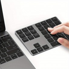 Kabelloses Bluetooth Mini-Ziffernblock tragbar wiederaufladbar kompakt MacBook-Design - Schwarz