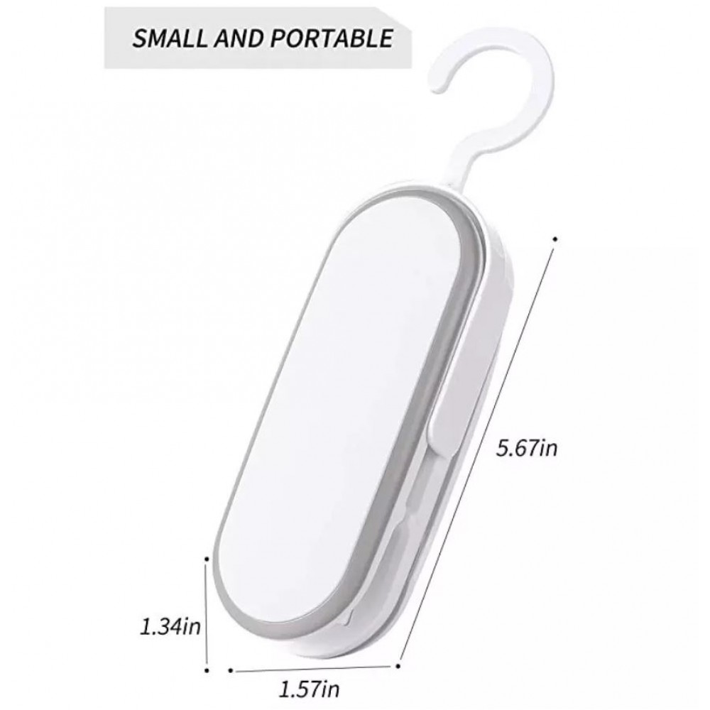 Elektronischer Mini Verschliesser von Plastiktüten - Hitze Versiegelung von offenen Verpackungen - Weiss