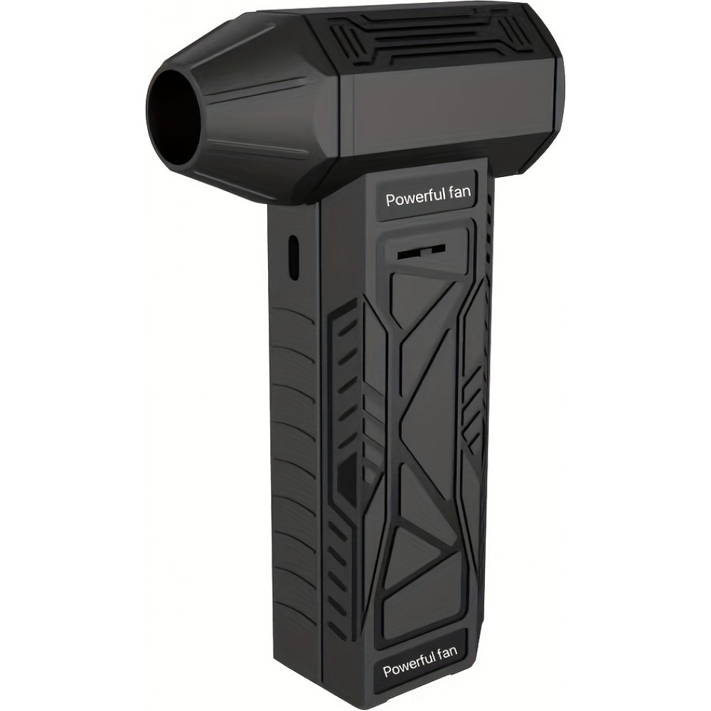 Hochgeschwindigkeits Mini Turbofan Handventilator (130000 U/min) Tragbarer Ventilator - Schwarz