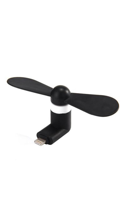 Mini Ventilator für Smartphone schwarz perfekt für Unterwegs und heisse Tage - USB-C (Android)