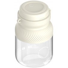 Tragbarer Akku-Mixer grosse Kapazität 1L Smoothie Maker tragbar mit Schlaufe - Weiss