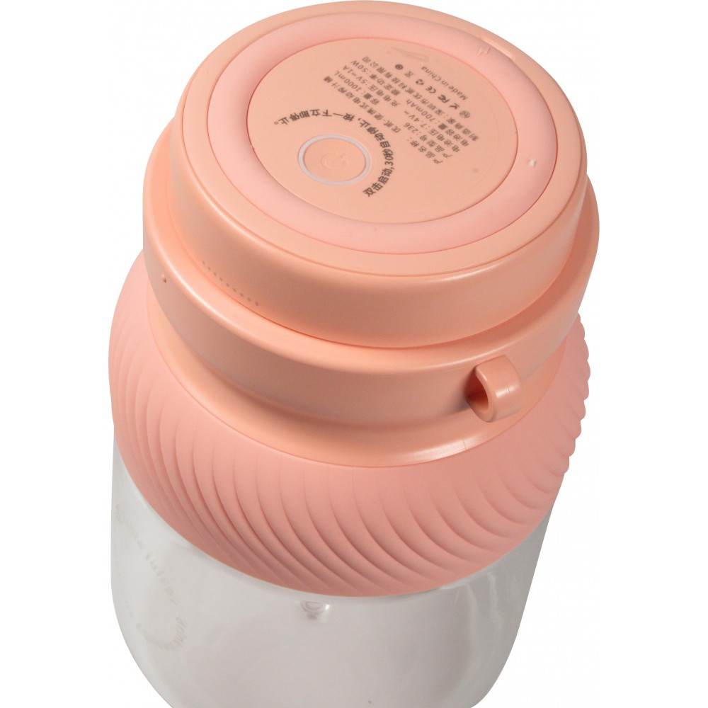 Mixeur portable à batterie Smoothie Maker grande capacité 1L portable avec dragonne - Rose