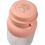 Mixeur portable à batterie Smoothie Maker grande capacité 1L portable avec dragonne - Rose