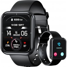 Choetech WT001 Smartwatch Bluetooth 5.0 IP67 wasserdicht - Multifunktionale Sportuhr mit Anrufbeantwortung - Schwarz
