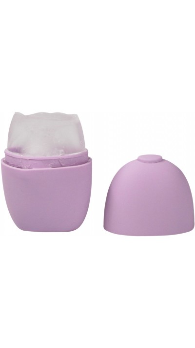 Ice face roller cryothérapie en silicone pour massage anti-âge et fatigue - Violet