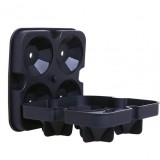 Moule à glaçons en silicone pour 4 glaçons créatifs en forme de diamant - Noir