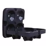 Eiswürfel Former aus Silikon für 4 kreative Eiswürfel in Diamanten Form - Schwarz