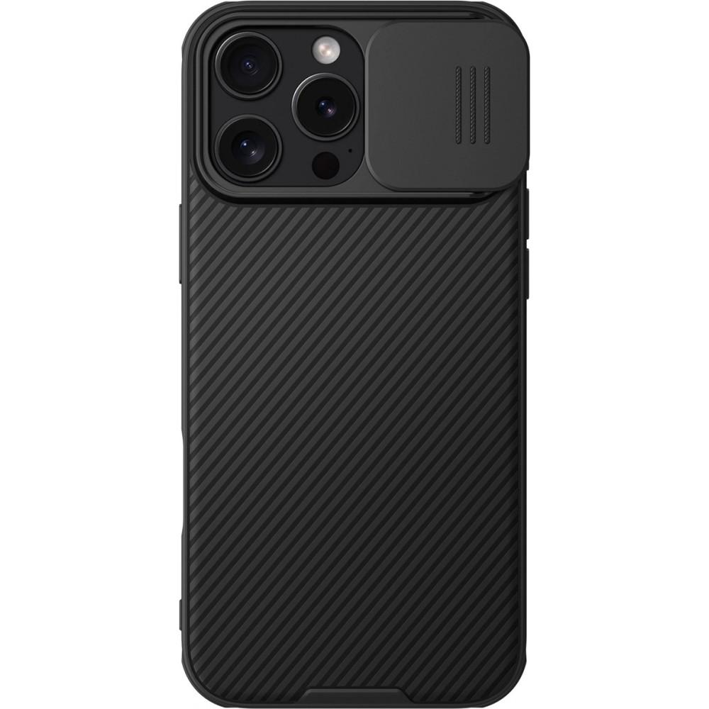 iPhone 16 Pro Case Hülle - Nillkin CamShield Pro Magnetic Case mit MagSafe - Schwarz