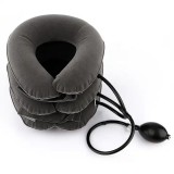 Oreiller cervical gonflable ajustable pour soulagement des douleurs au cou