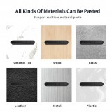 5-Kanal-Kabelorganizer aus Silikon mit Klebestreifen - Schwarz