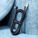 Baseus Regenbogenkreis Klettband Kabelorganizer 3m Schwarz ACMGT-F01 - Haken und Schlaufenriemen Velcro Tape - Schwarz