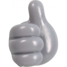 Organisateur de câbles en silicone amusant Thumbs-Up pour les câbles de chargement, les clés, etc. - Gris