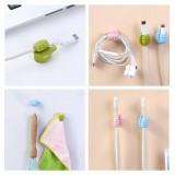 Witzige Silikon Kabel Organizer Thumbs-Up für Ladekabel, Schlüssel u.m. - Rosa