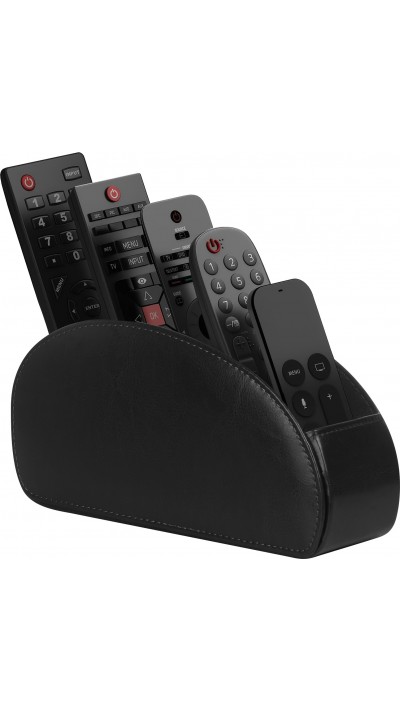 Fernbedienungshalter 5 Fächer PU Leder Organizer für TV DVD Blu-Ray Media Player und Heizung
