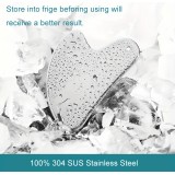 Outil de massage facial gua sha en acier inoxydable premium avec boîte cadeau élégante - Argent