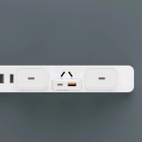 Pack GaN Dudao A30EUT 30W USB-A / USB-C Wandladegerät mit USB-C zu USB-C Kabel Schnellladeadapter - Weiss